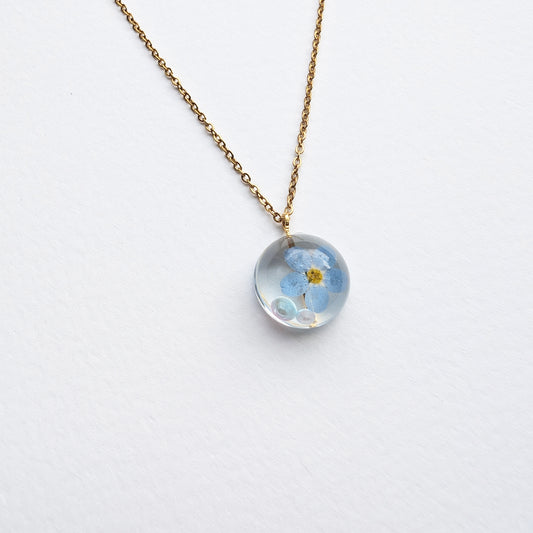 Forget-me-not necklace