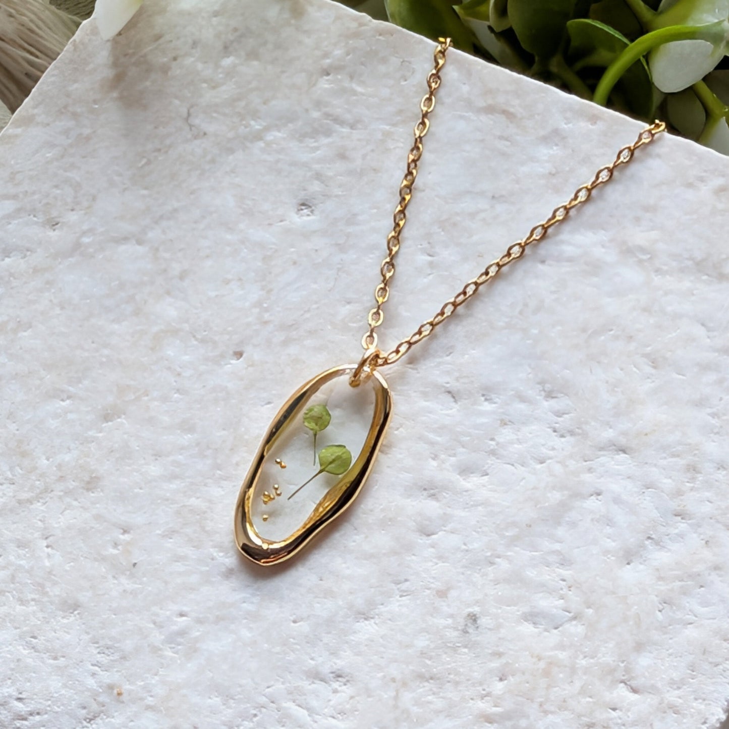 Pepperweed Irregular Gold Plated Stainless Steel Necklace | Resilience