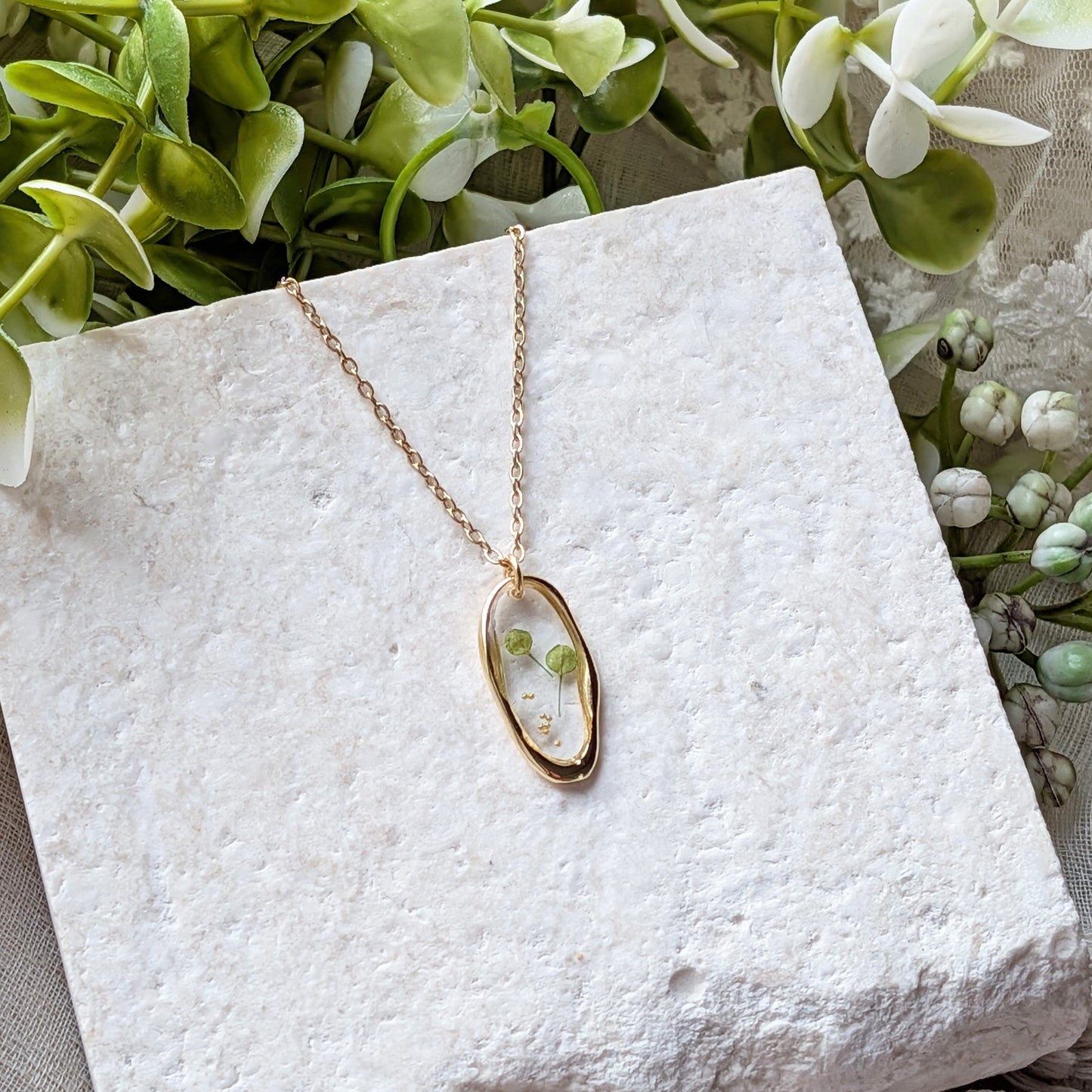 Pepperweed Irregular Gold Plated Stainless Steel Necklace | Resilience