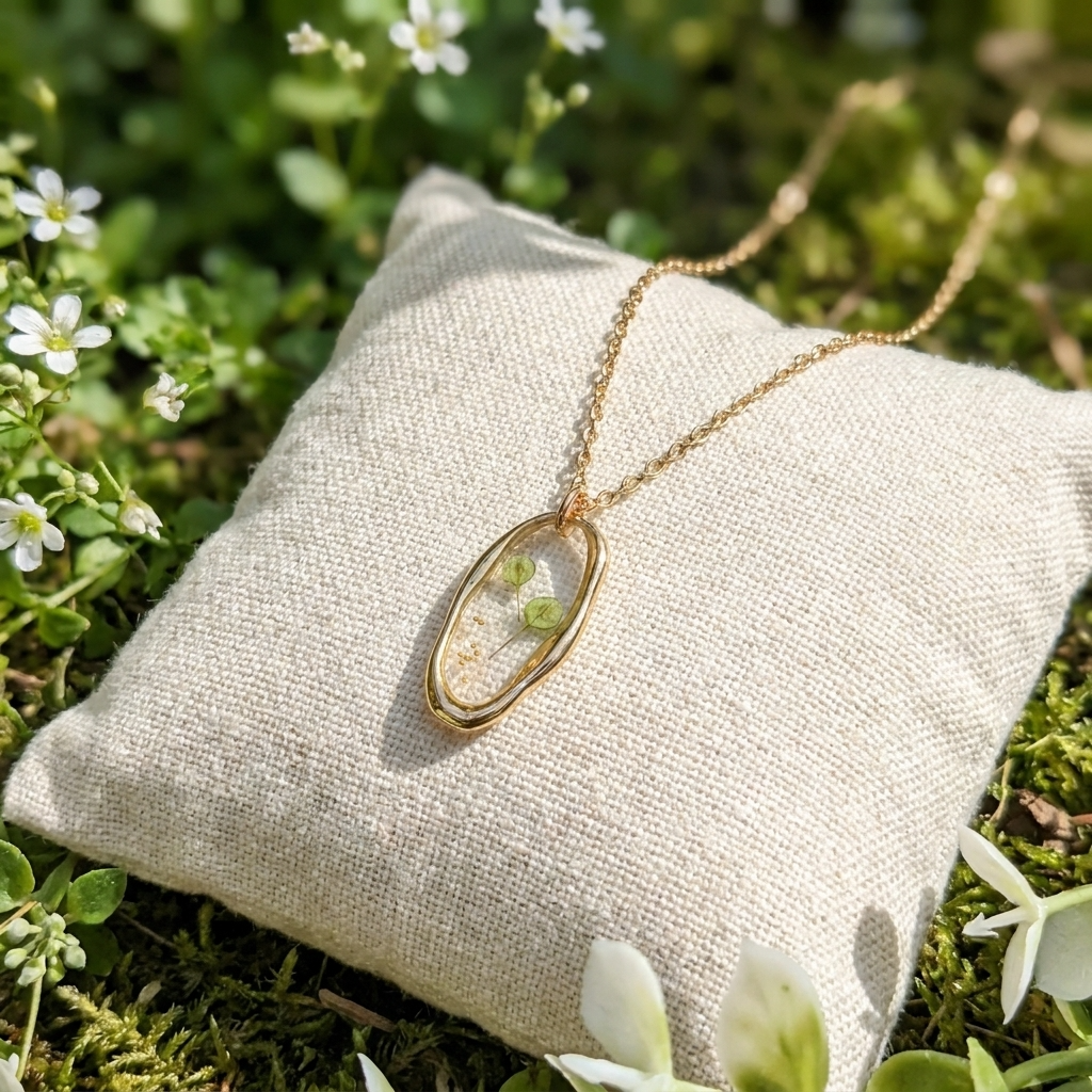 Pepperweed Irregular Gold Plated Stainless Steel Necklace | Resilience