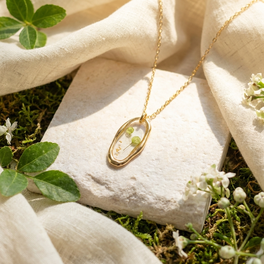 Pepperweed Irregular Gold Plated Stainless Steel Necklace | Resilience