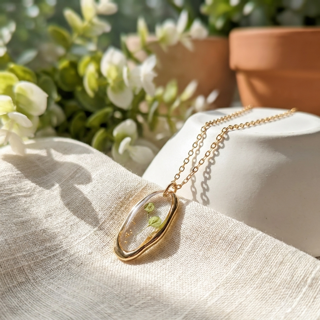 Pepperweed Irregular Gold Plated Stainless Steel Necklace | Resilience