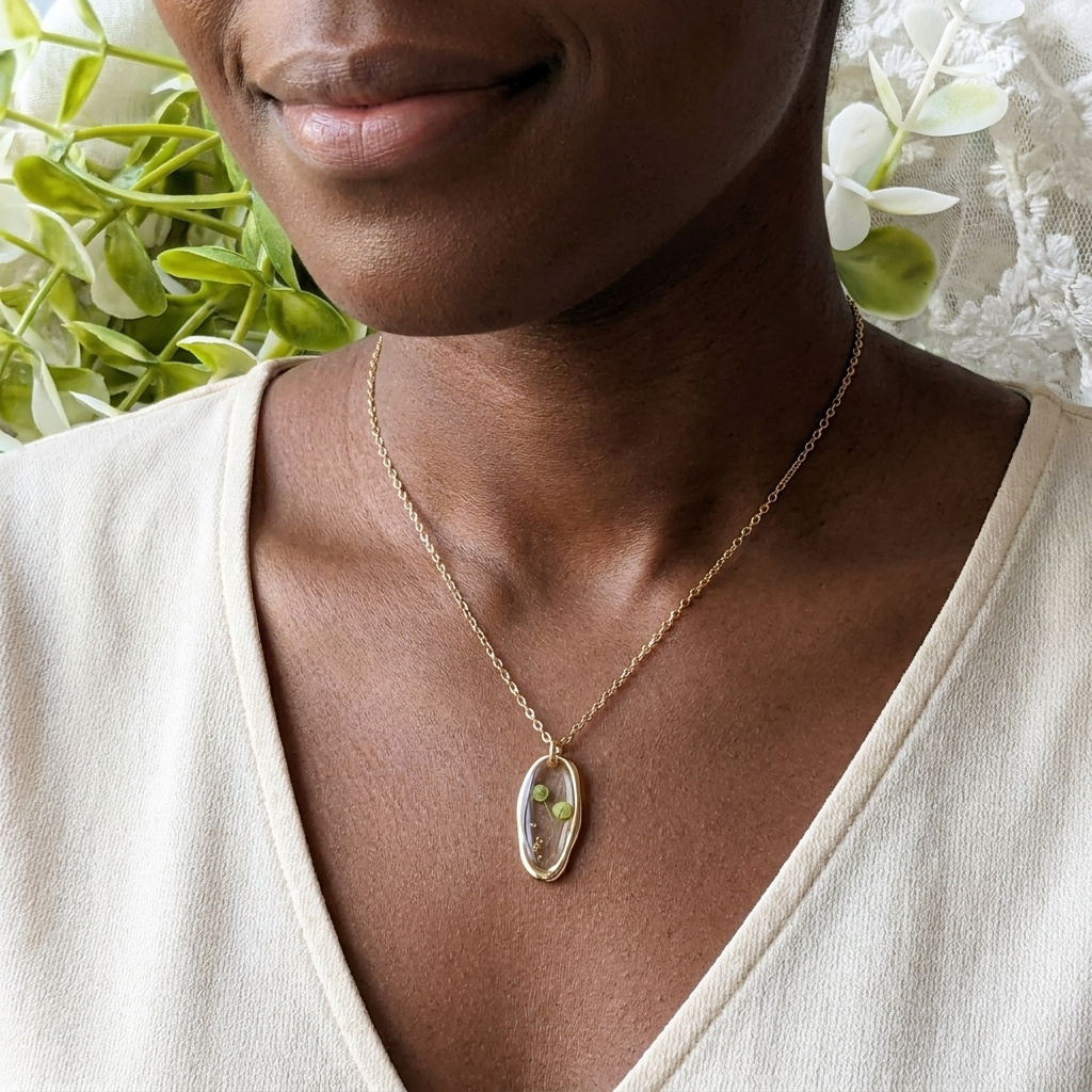 Pepperweed Irregular Gold Plated Stainless Steel Necklace | Resilience