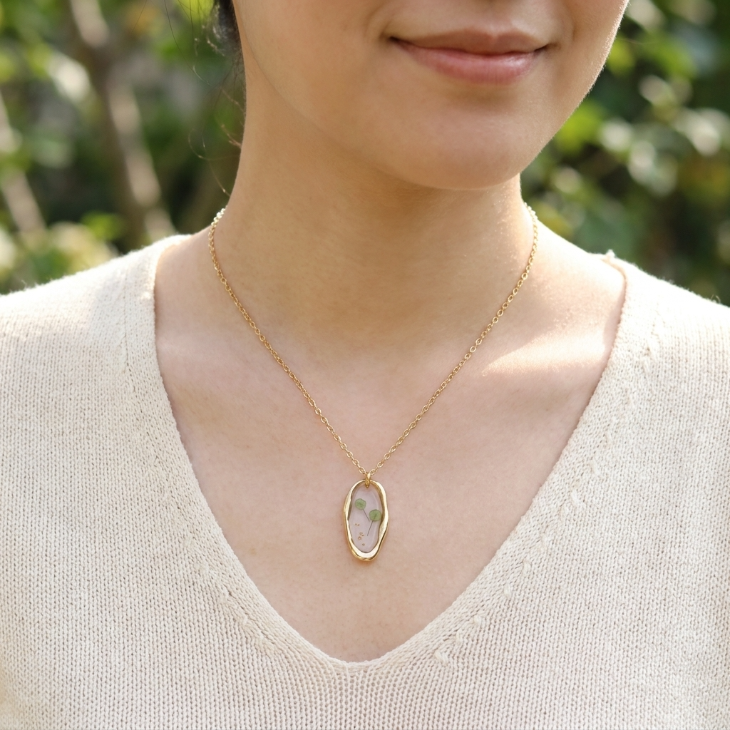 Pepperweed Irregular Gold Plated Stainless Steel Necklace | Resilience