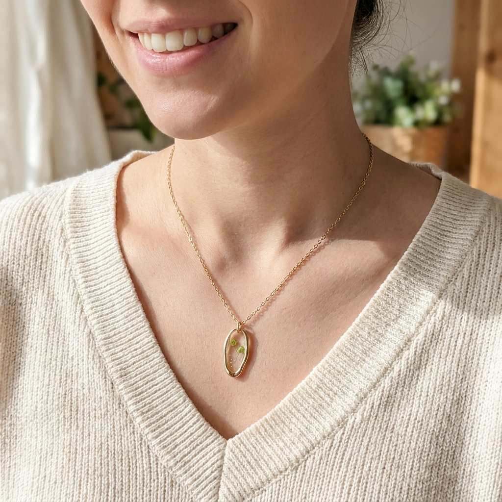 Pepperweed Irregular Gold Plated Stainless Steel Necklace | Resilience