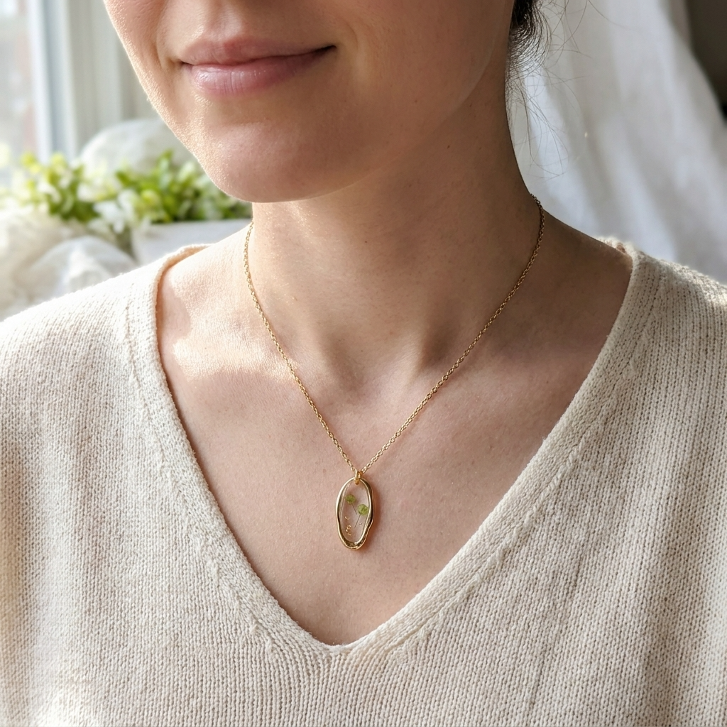 Pepperweed Irregular Gold Plated Stainless Steel Necklace | Resilience