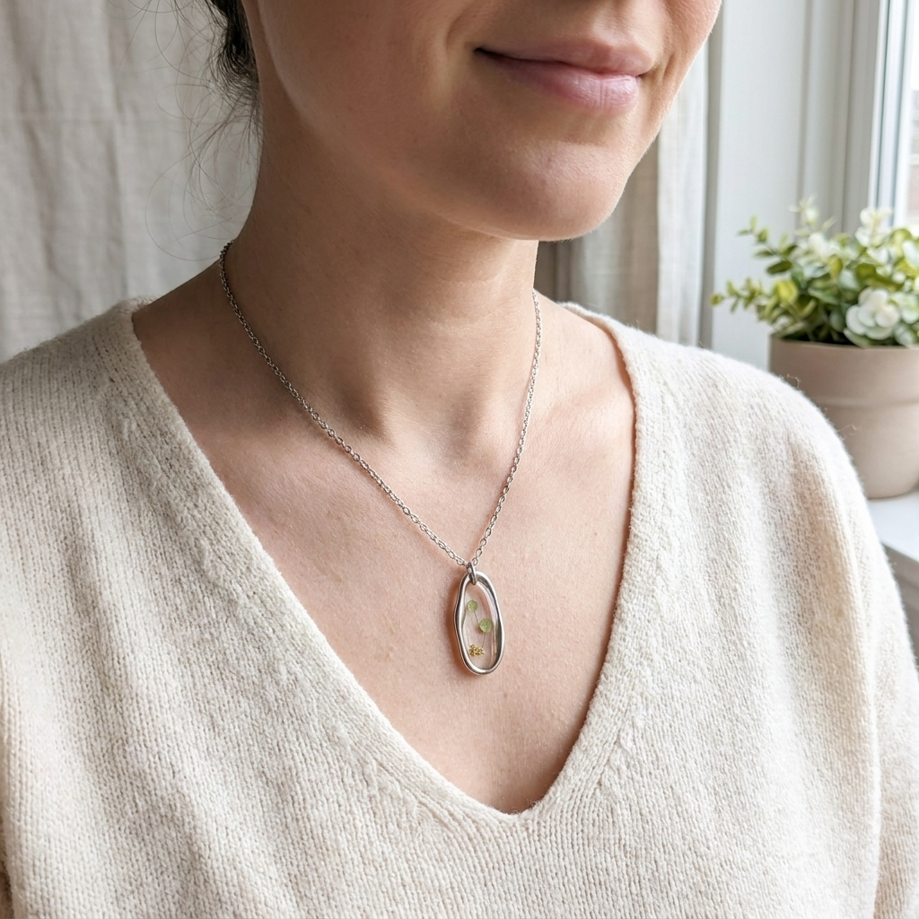 Pepperweed Irregular Stainless Steel Necklace | Resilience