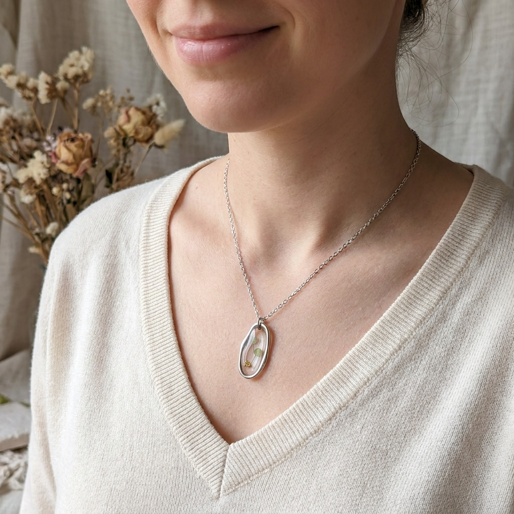 Pepperweed Irregular Stainless Steel Necklace | Resilience