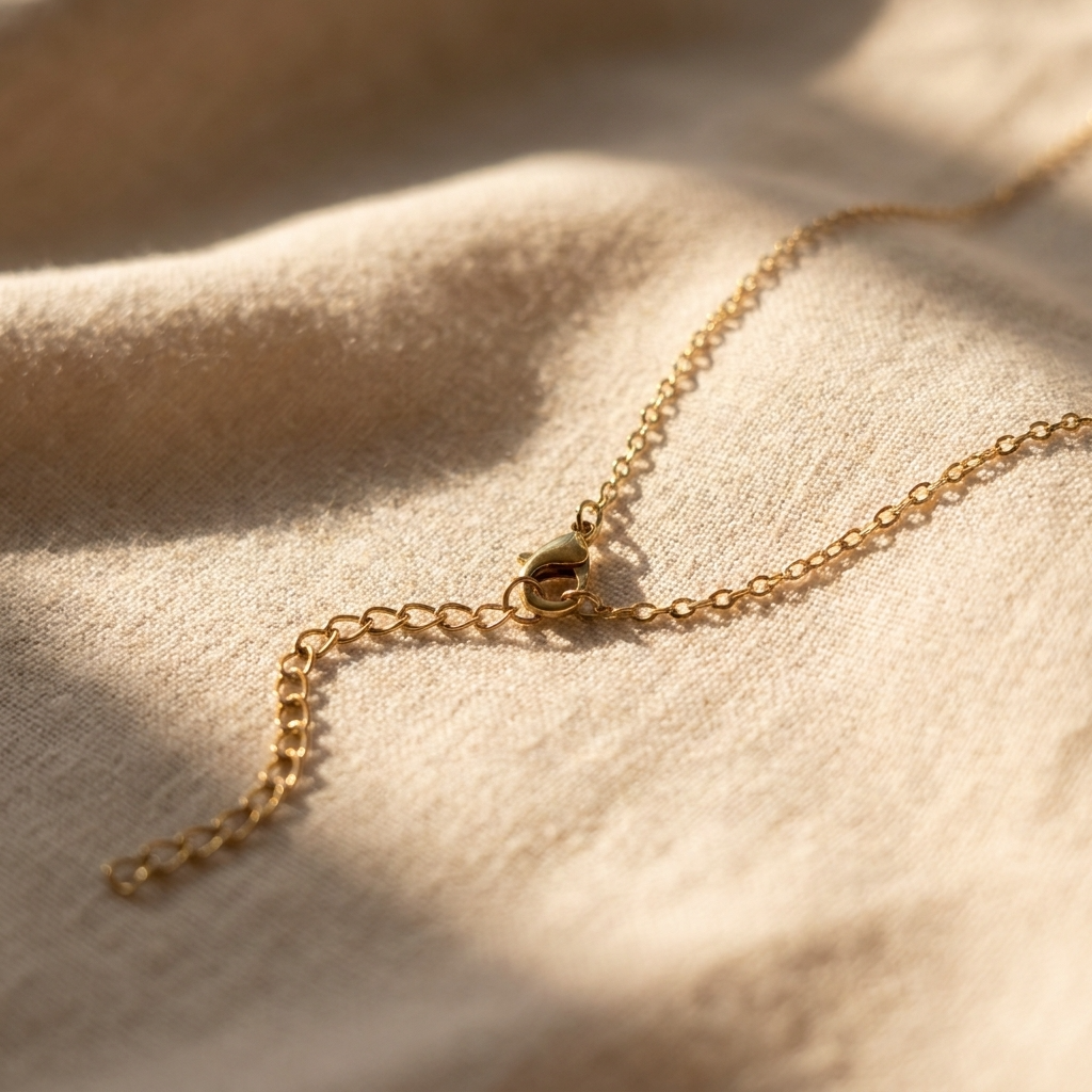 Bright Forget Me Not Waterdrop Gold Plated Stainless Steel Necklace | Love & Faith
