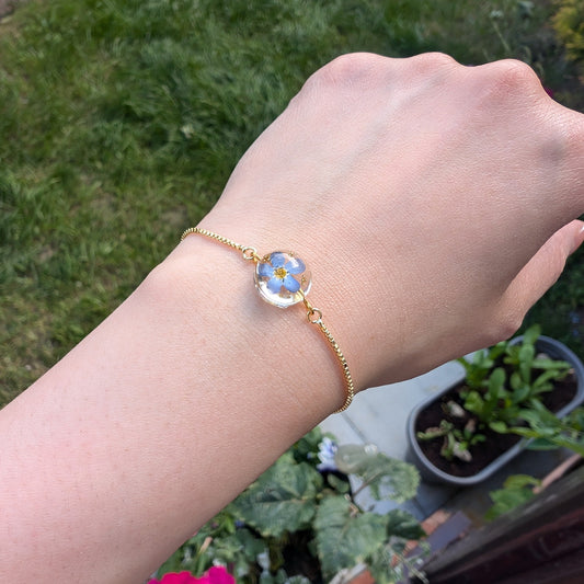 Forget-Me-Not Adjustable Bracelet