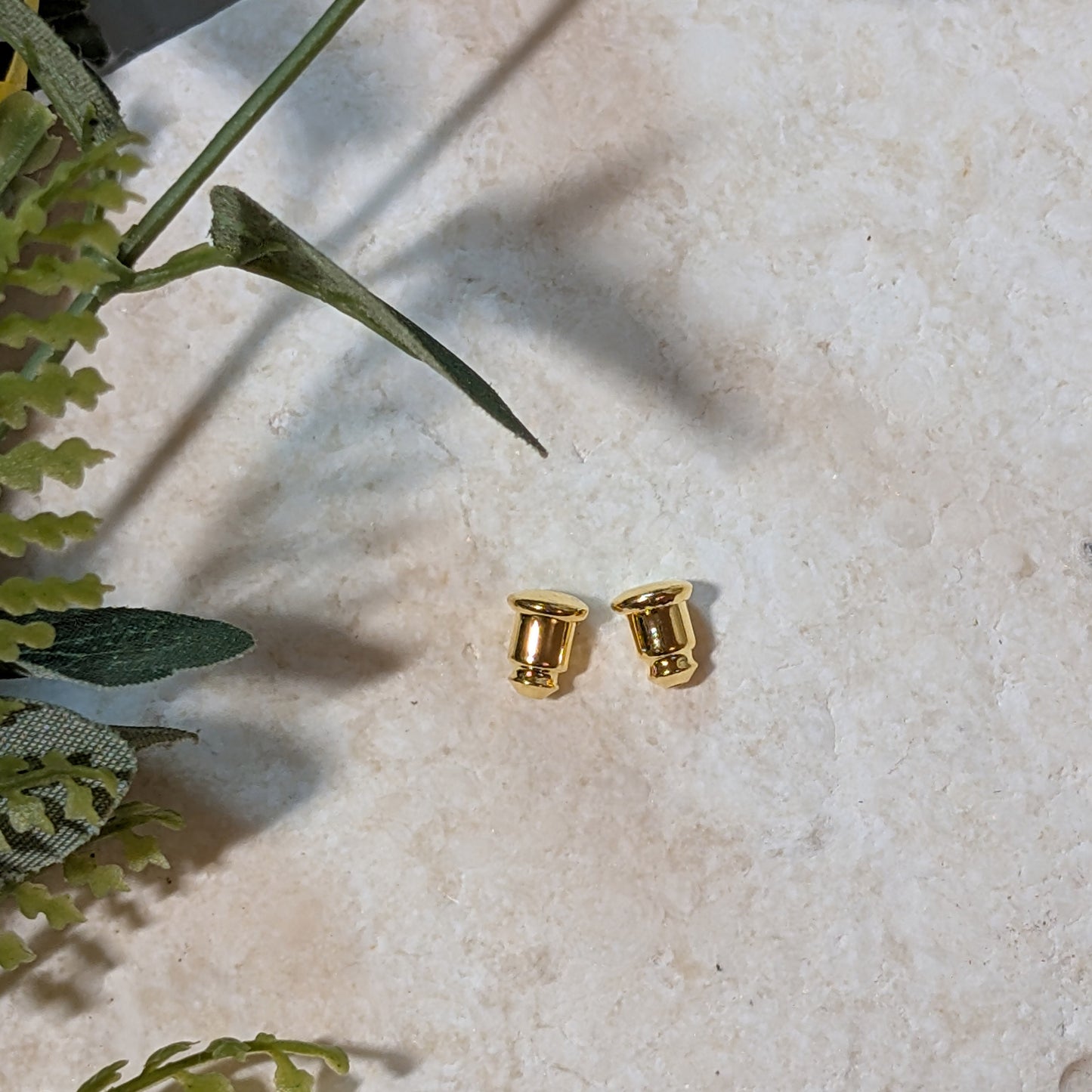 Delicate Small Sedum Earrings | Real Flower Jewellery with Gold Plating