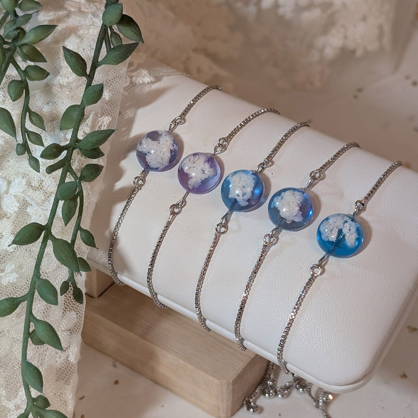 Everyday Blue Sky Bracelet | Platinum-Plated Cloud Bracelet for Everyday Elegance