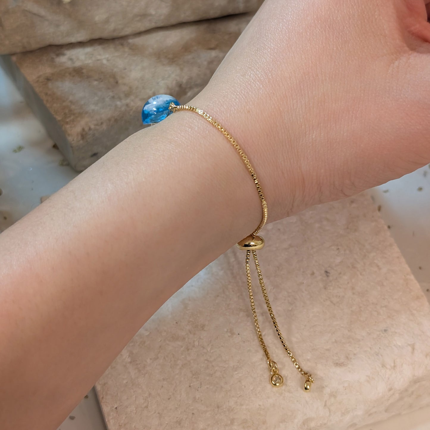 Everyday Blue Sky Bracelet | 18K Gold Plated Handmade Cloud Jewellery for Nature Lovers