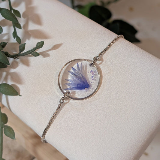 Sparkling Cornflower Bracelet | Handcrafted Nature-Inspired Jewellery