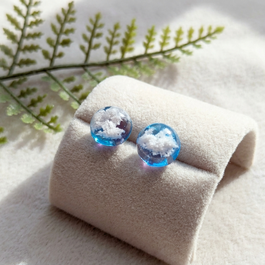 Twilight Sky Gold Plated Sterling Silver Stud Earrings | Cloud Jewellery