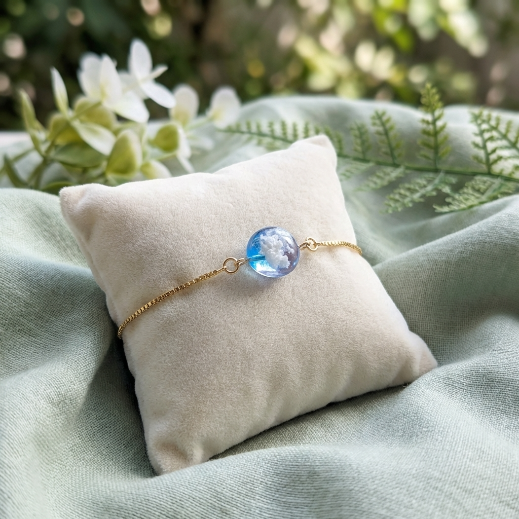 Twilight Sky Gold Plated Adjustable Bracelet | Cloud Jewellery