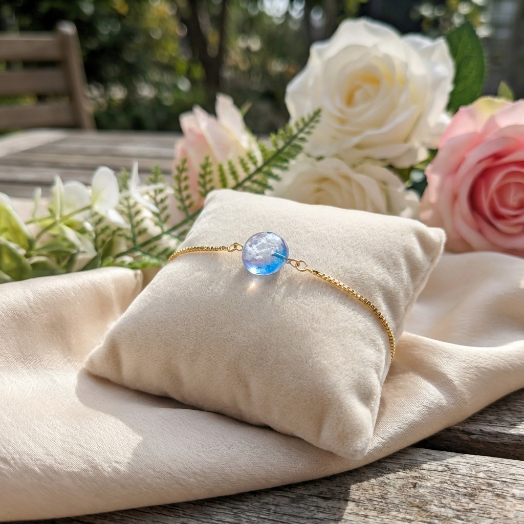 Twilight Sky Gold Plated Adjustable Bracelet | Cloud Jewellery