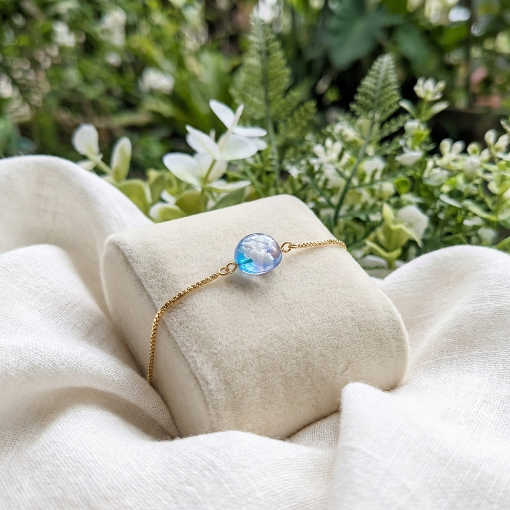 Twilight Sky Gold Plated Adjustable Bracelet | Cloud Jewellery