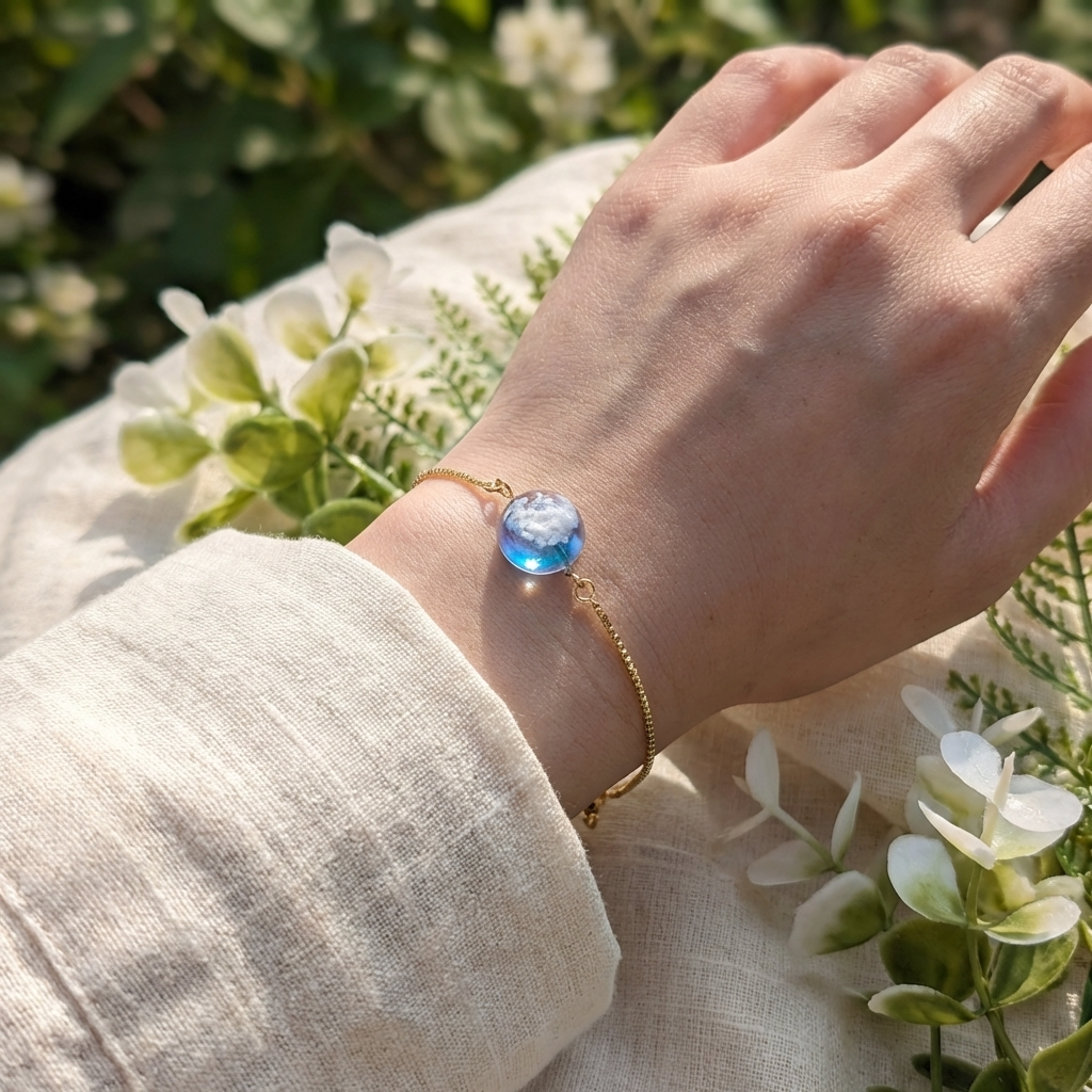 Twilight Sky Gold Plated Adjustable Bracelet | Cloud Jewellery