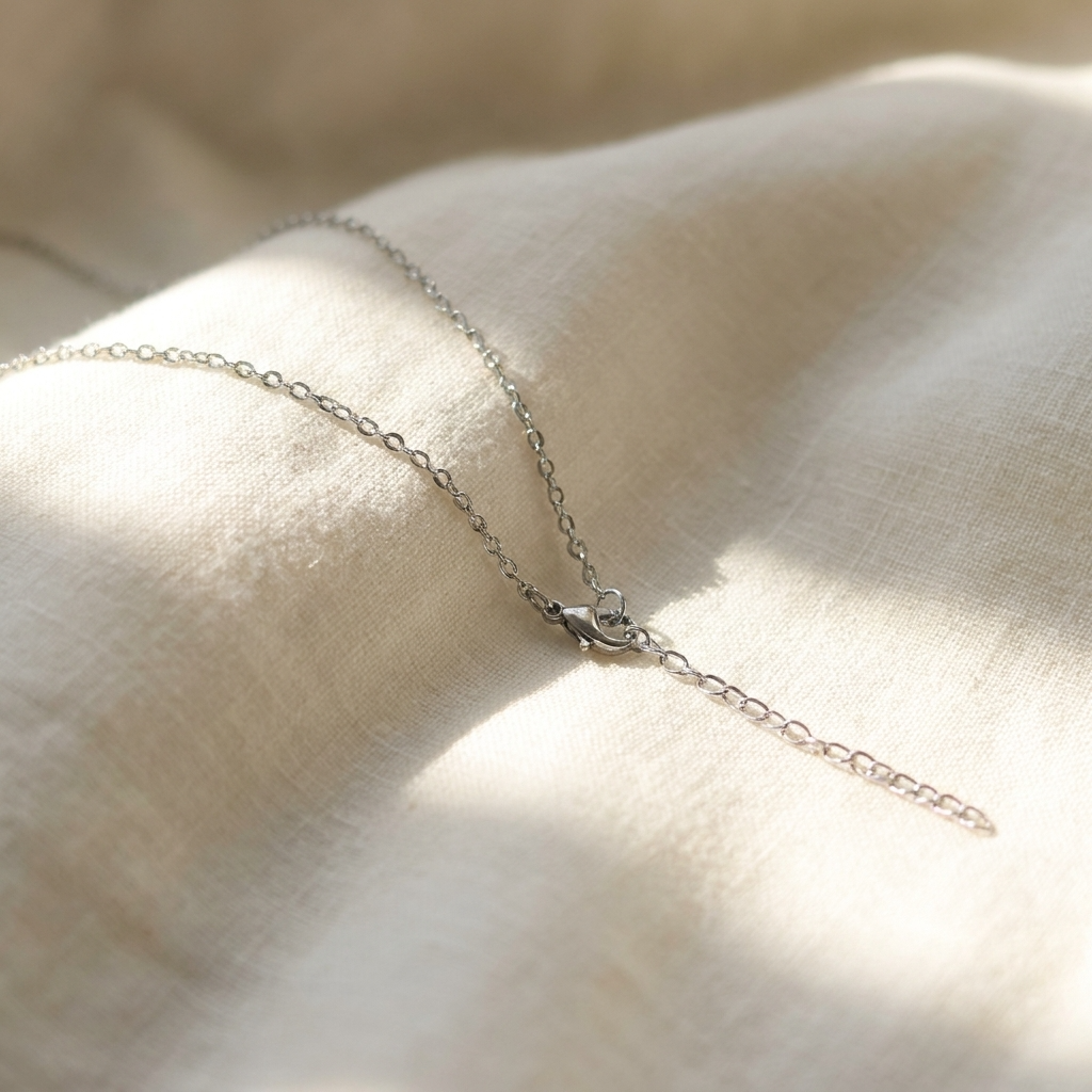 Yellow Spiraea Heart Stainless Steel Necklace | New Beginnings