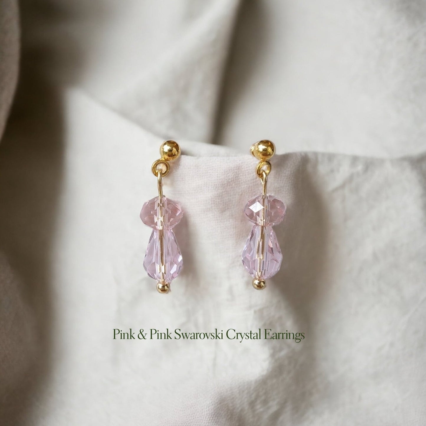 Handmade Crystal Glass Christmas Baubles Delicate Drop Earrings