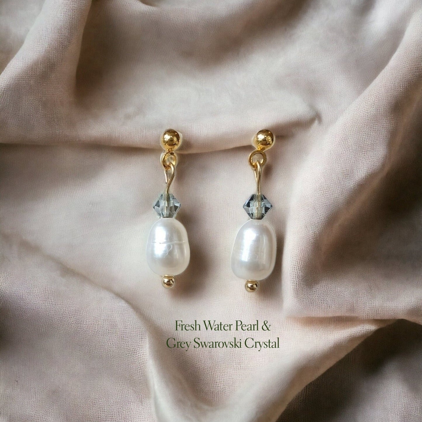 Everyday Fresh Water Pearl Elegant & Delicate Drop Earrings